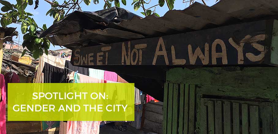 Writing on the side of a house in an informal settlement in Accra, Ghana reads, "Sweet not always" © Felix Lohmaier