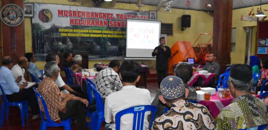 Musrenbang Kelurahan. Participatory budgeting discussions happen annually at the neighbourhood level 