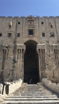 The main entrance to the ancient citadel of Aleppo © Dalia Mokayed