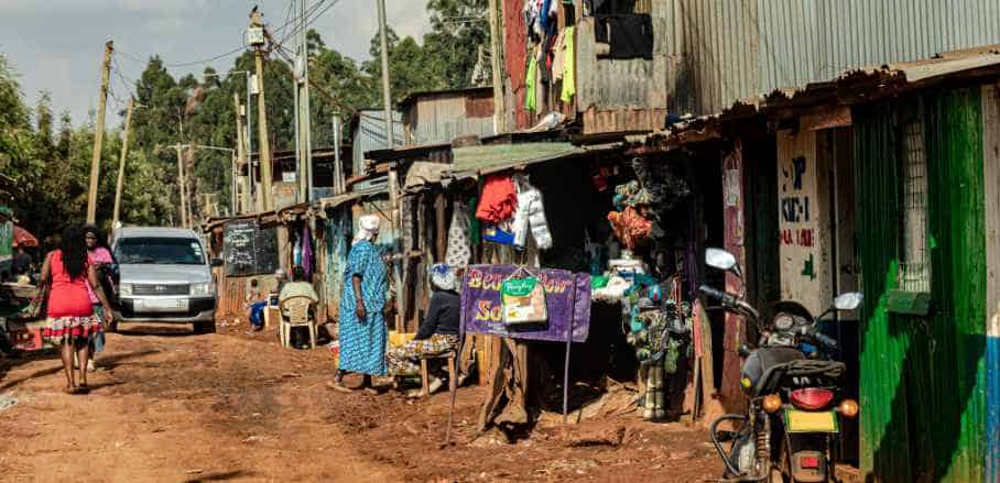 Kibagare Slum in Nairobi, Kenya