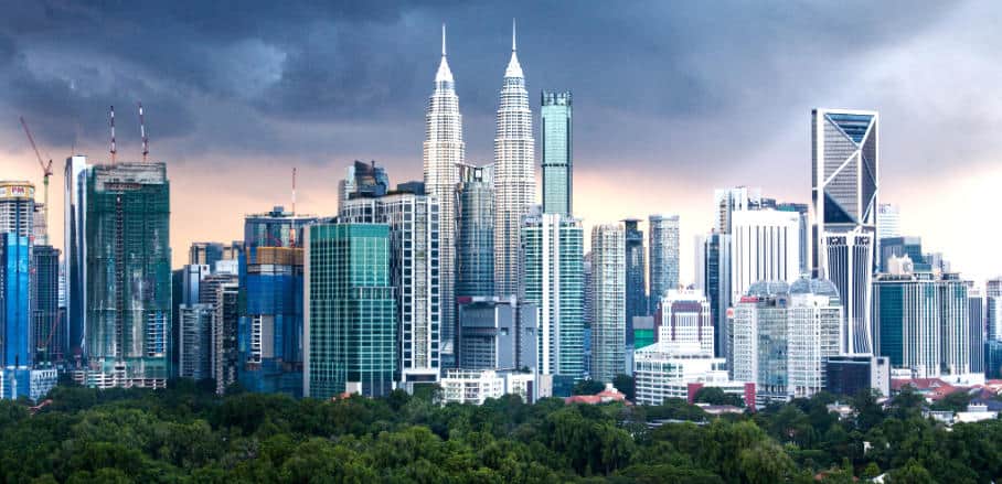 Skyline von Kuala Lumpur in Malaysia